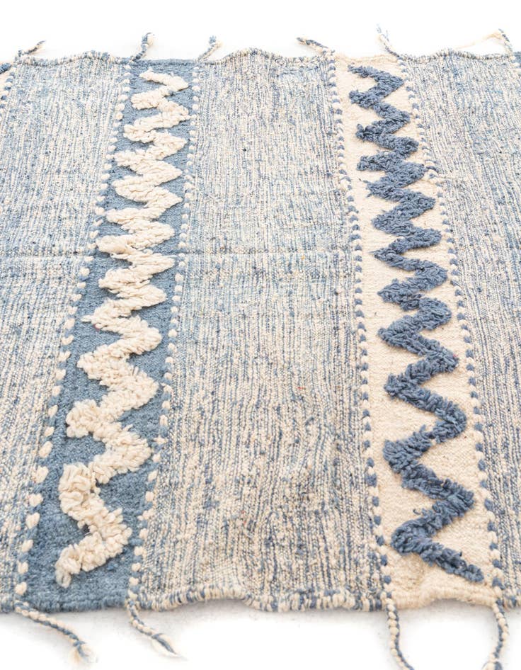 Detail image of 5' 3 x 8'  Hand Knotted Moroccan Wool Rug