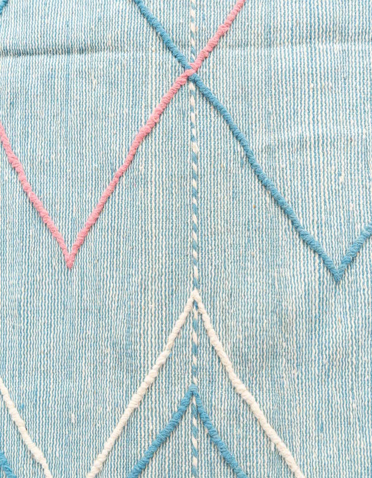 Detail image of 6' 7 x 10' 2  Hand Knotted Moroccan Wool Rug