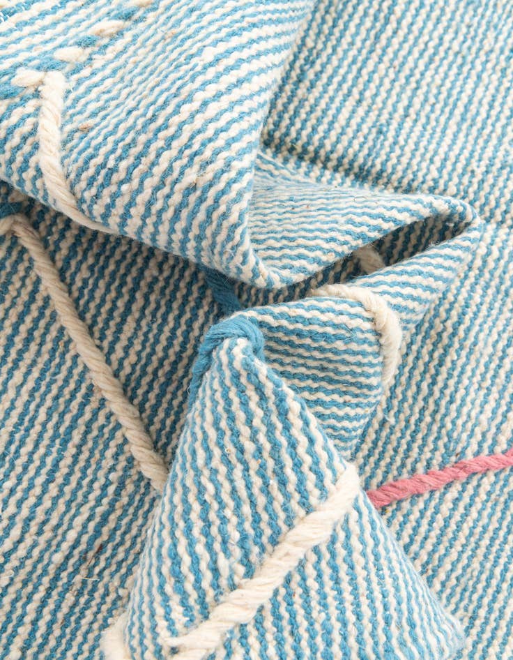 Detail image of 6' 7 x 10' 2  Hand Knotted Moroccan Wool Rug