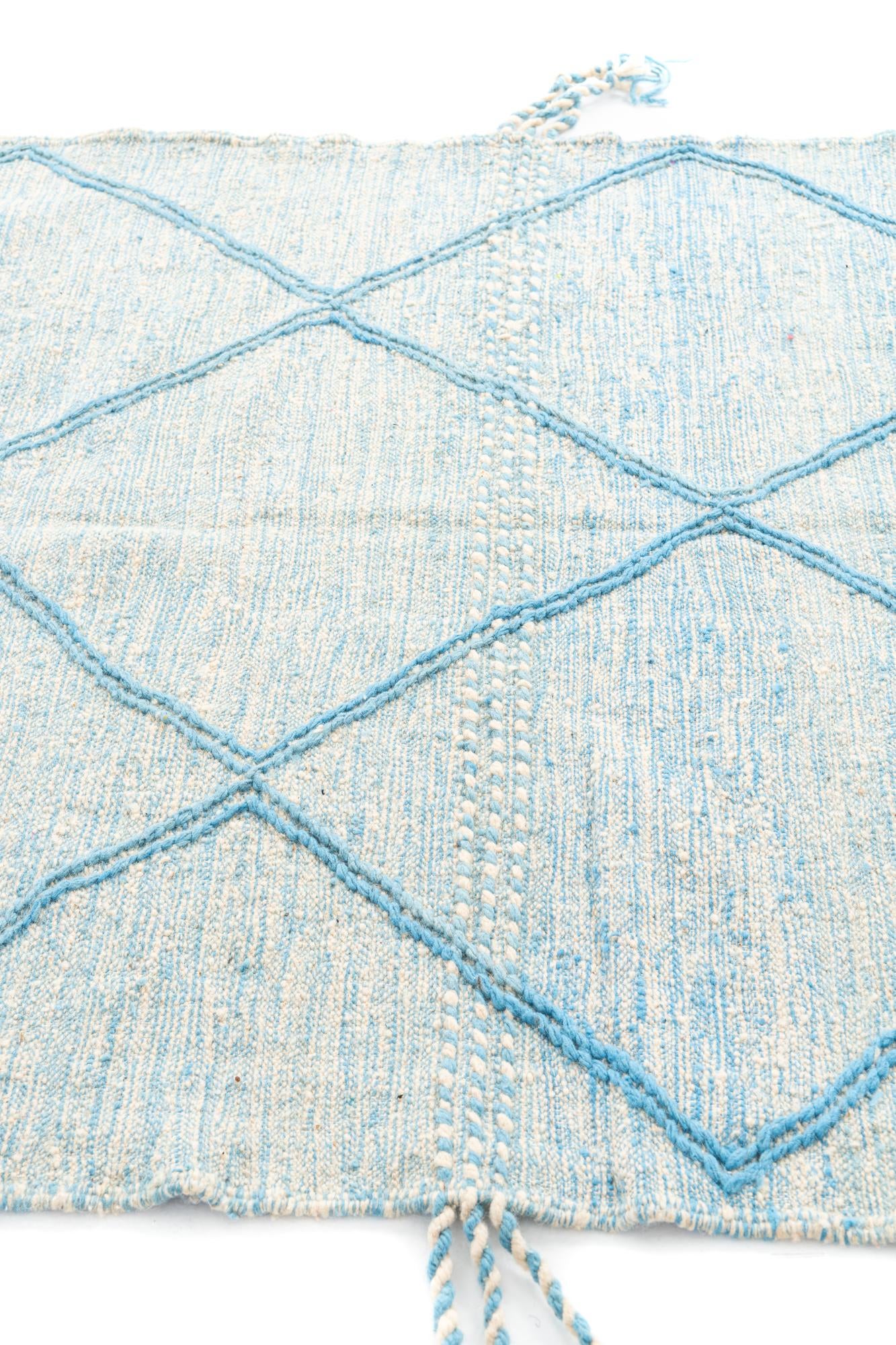 5' 2 x 8' 7 Hand Knotted Moroccan Wool Rug