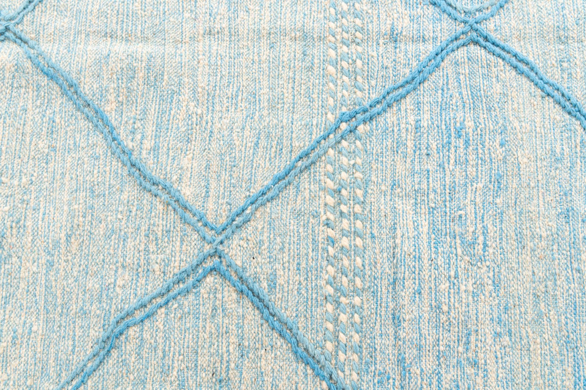 5' 2 x 8' 7 Hand Knotted Moroccan Wool Rug