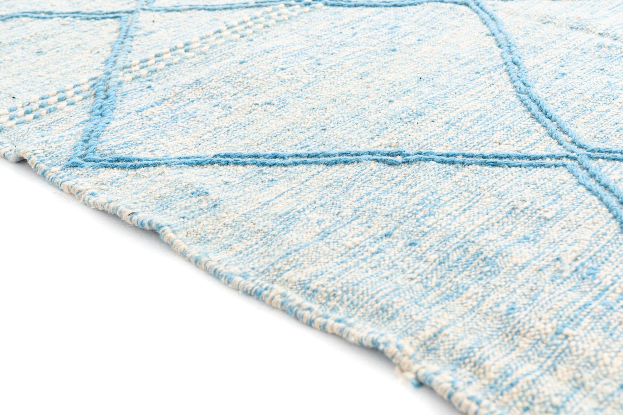5' 2 x 8' 7 Hand Knotted Moroccan Wool Rug