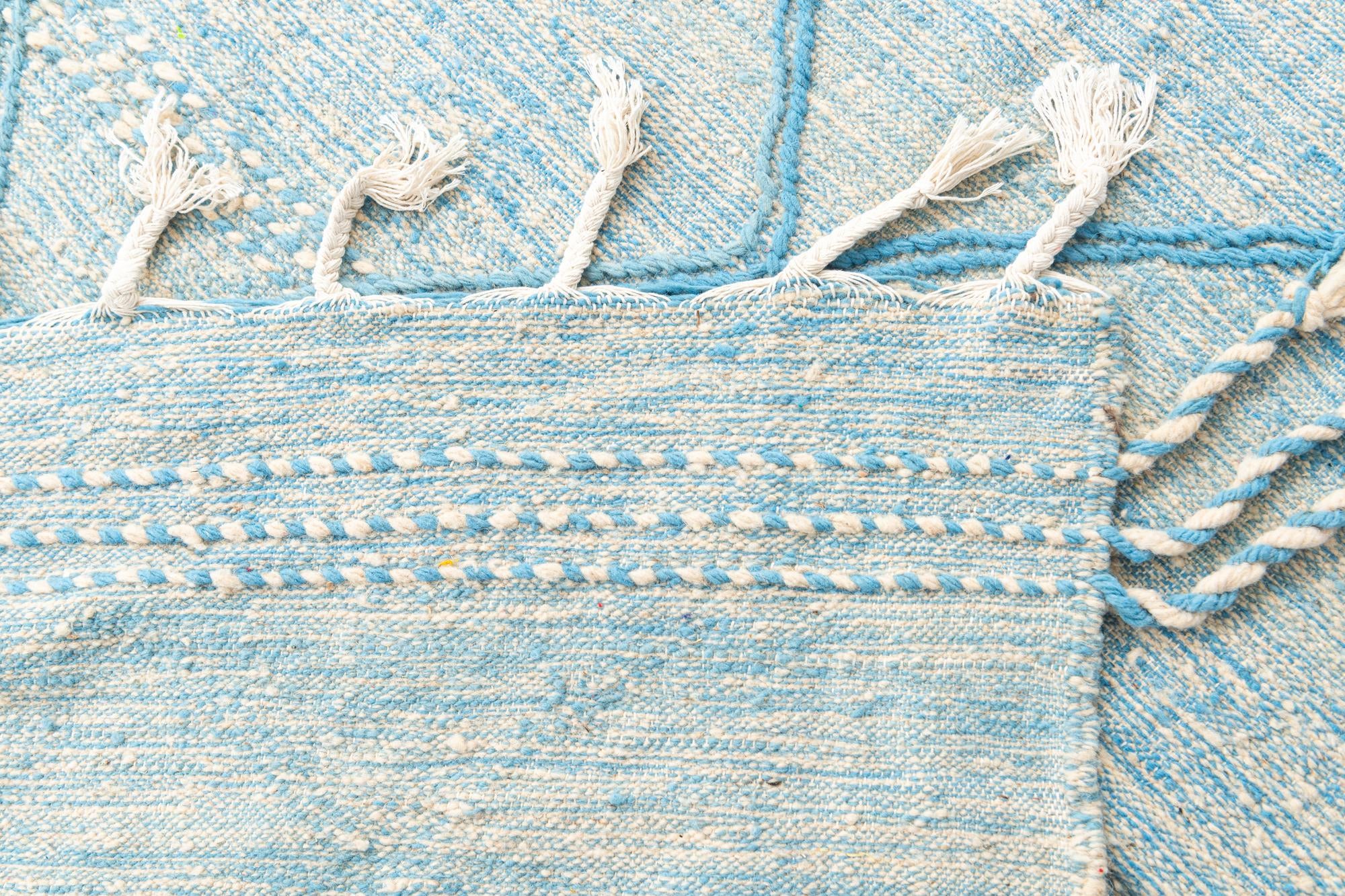 5' 2 x 8' 7 Hand Knotted Moroccan Wool Rug