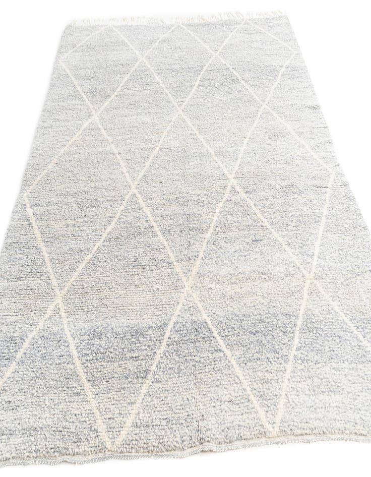 Detail image of 6' 10 x 9' 5  Hand Knotted Moroccan Wool Rug