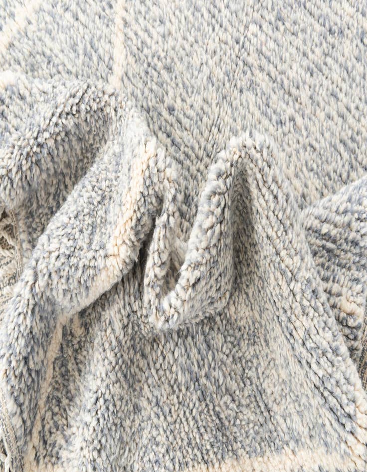 Detail image of 6' 10 x 9' 5  Hand Knotted Moroccan Wool Rug