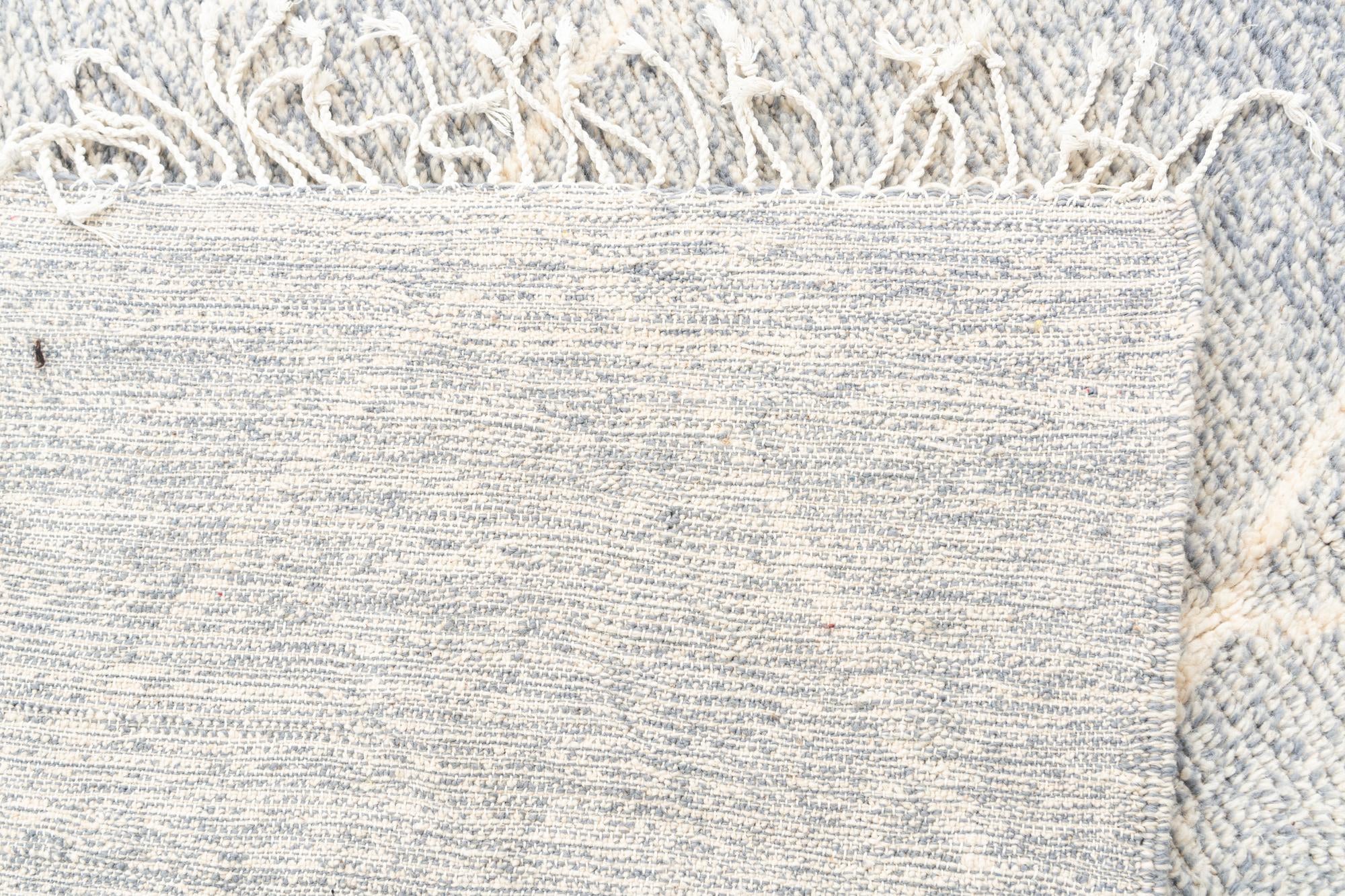 6' 10 x 9' 5 Hand Knotted Moroccan Wool Rug