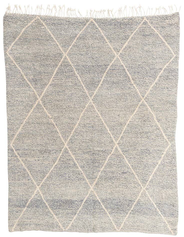 Detail image of 6' 10 x 9' 5 Hand Knotted Moroccan Wool Rug