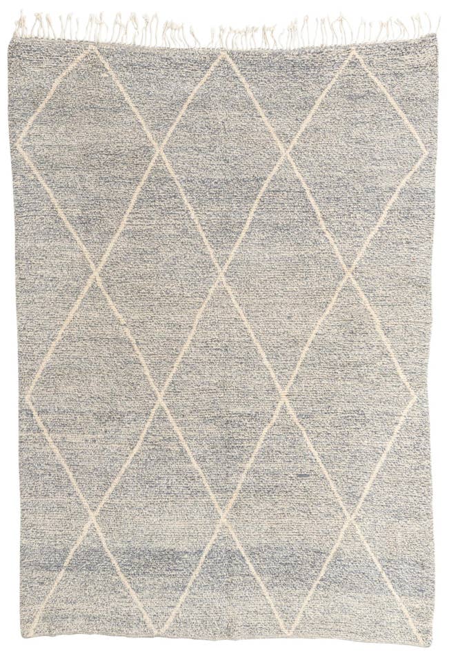 Detail image of 6' 10 x 9' 5 Hand Knotted Moroccan Wool Rug