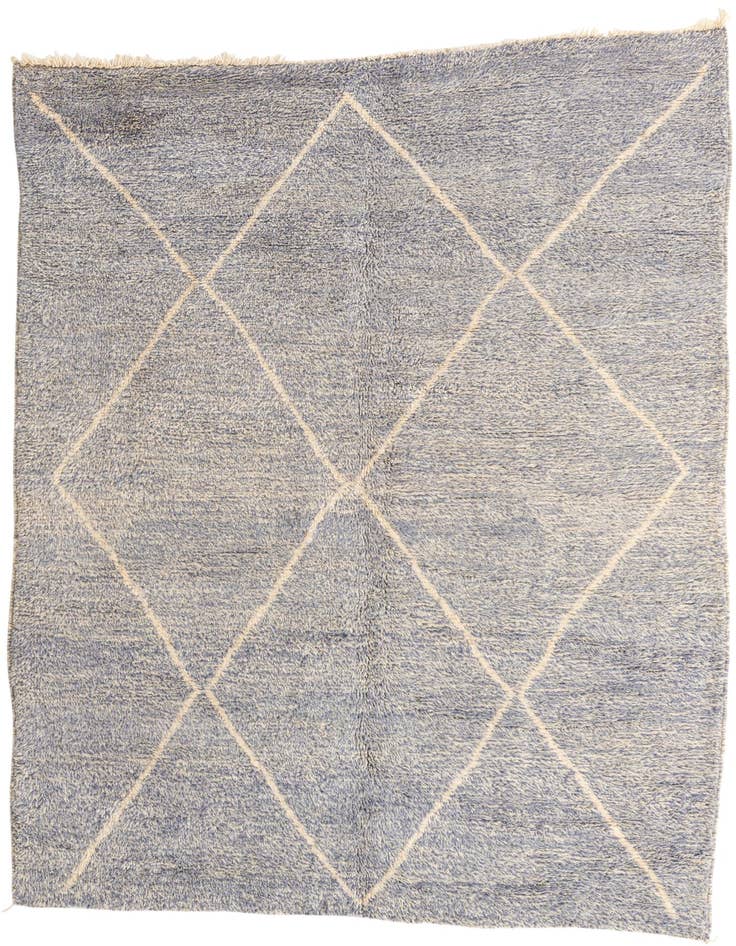 Detail image of 7' x 9' 2 Hand Knotted Moroccan Wool Rug