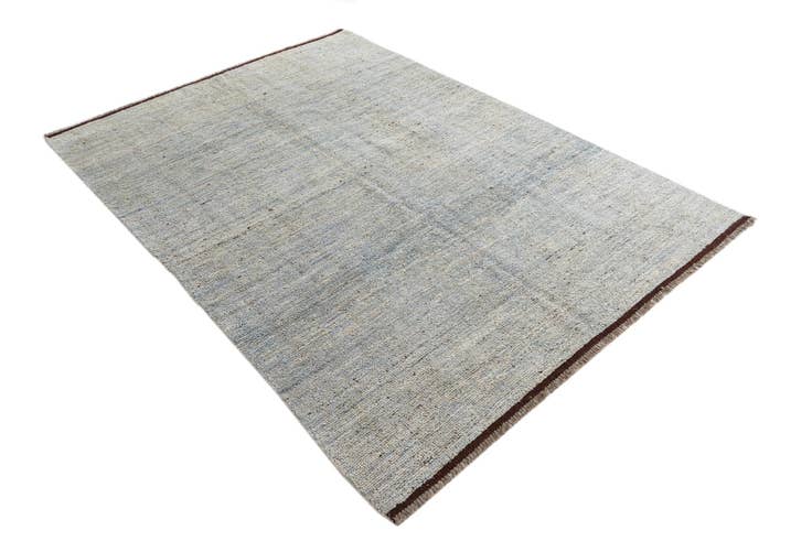 Detail image of 5' 8 x 8' 2 Hand Knotted Moroccan Wool Rug