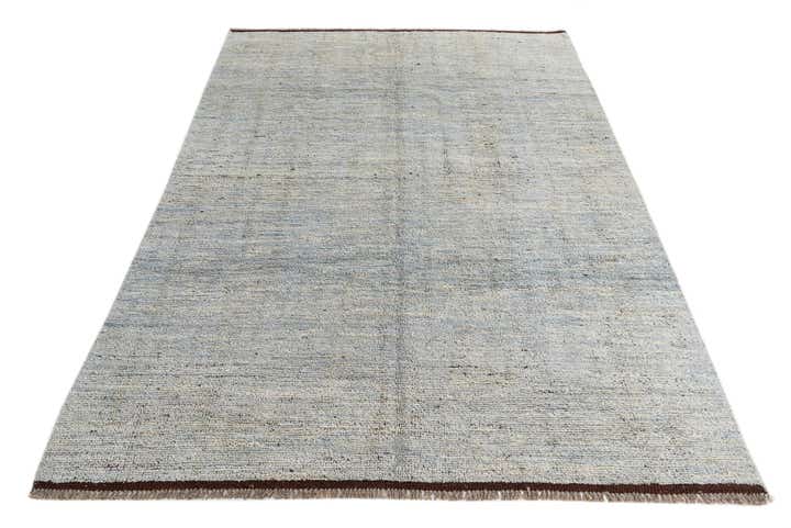 5' 8 x 8' 2 Hand Knotted Moroccan Wool Rug