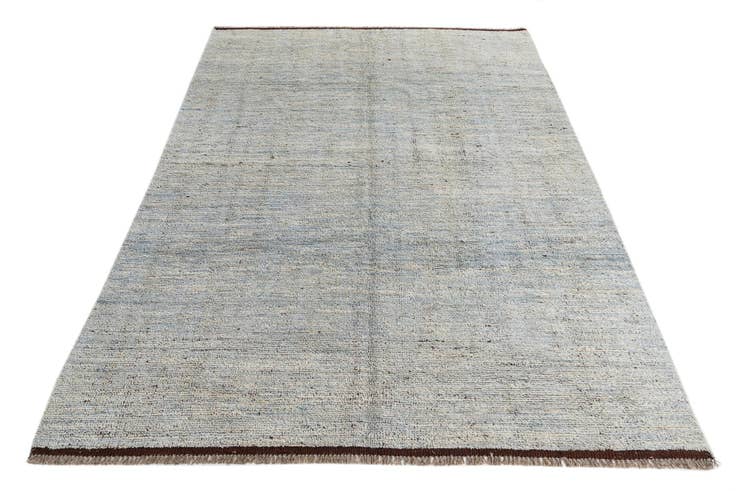 Detail image of 5' 8 x 8' 2 Hand Knotted Moroccan Wool Rug