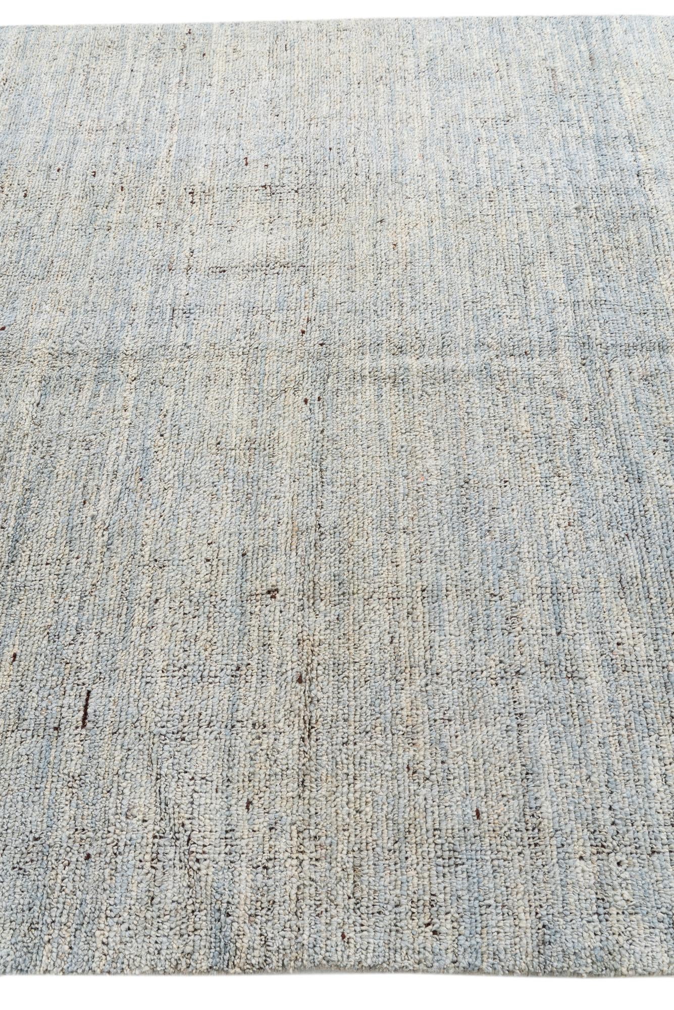 5' 8 x 8' 2 Hand Knotted Moroccan Wool Rug