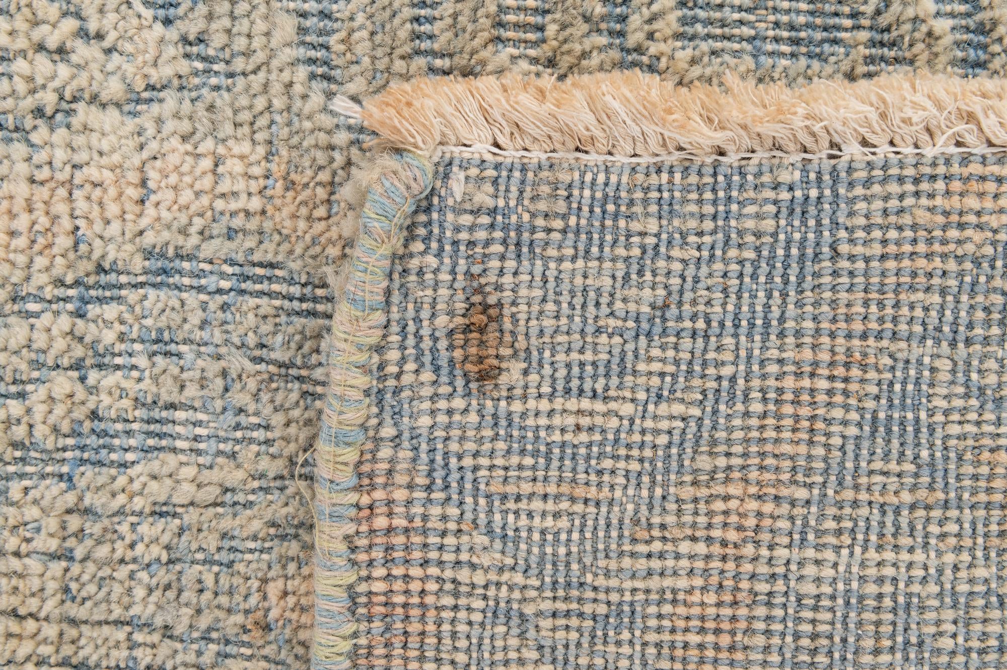 8' 10 x 12' 2 Hand Knotted Moroccan Wool Rug