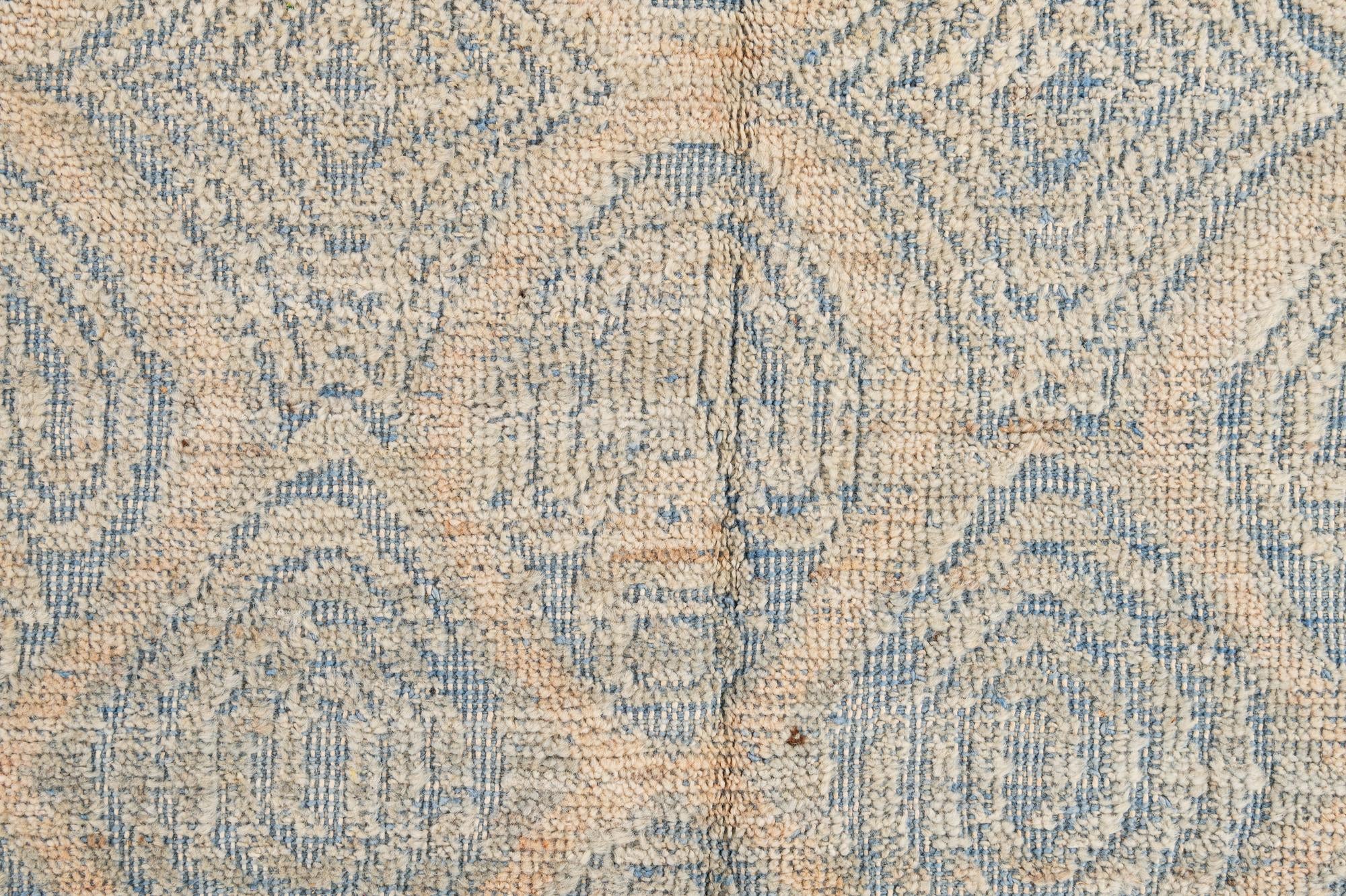 8' 10 x 12' 2 Hand Knotted Moroccan Wool Rug