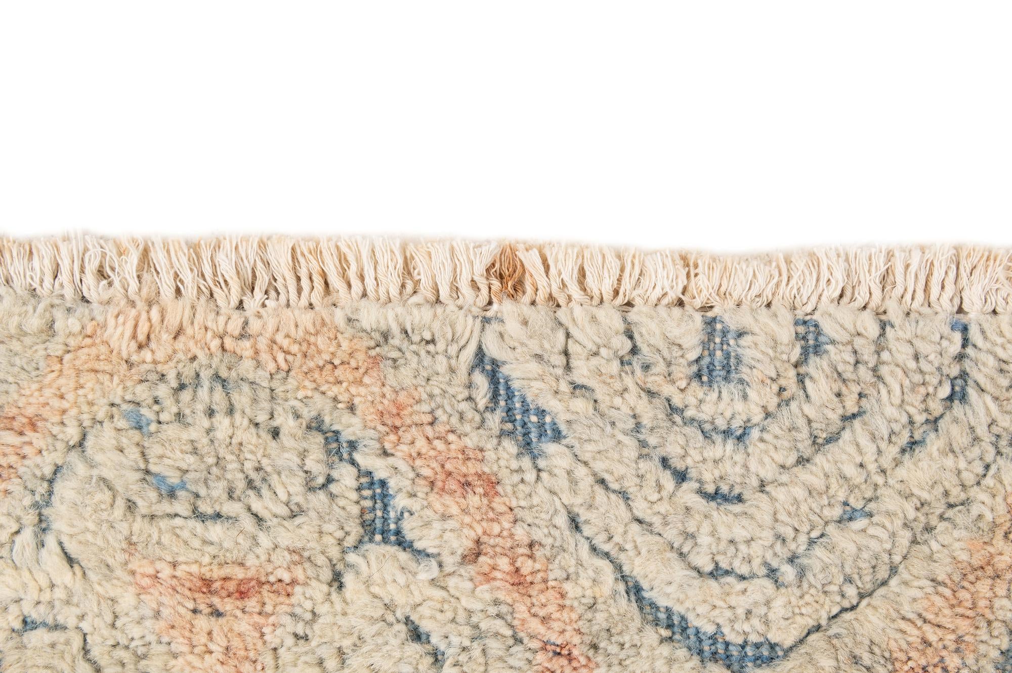 8' 10 x 12' 2 Hand Knotted Moroccan Wool Rug