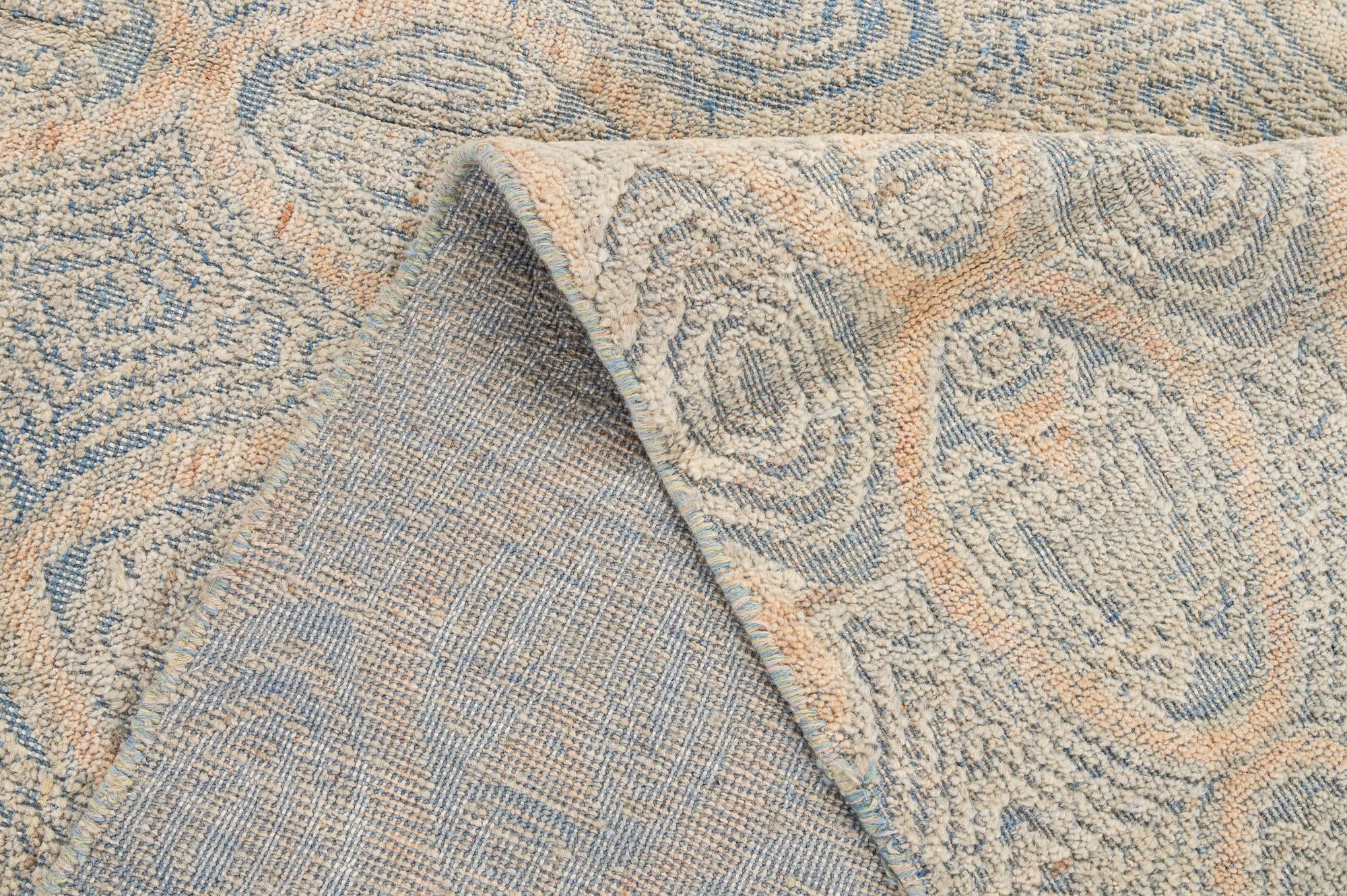 8' 10 x 12' 2 Hand Knotted Moroccan Wool Rug