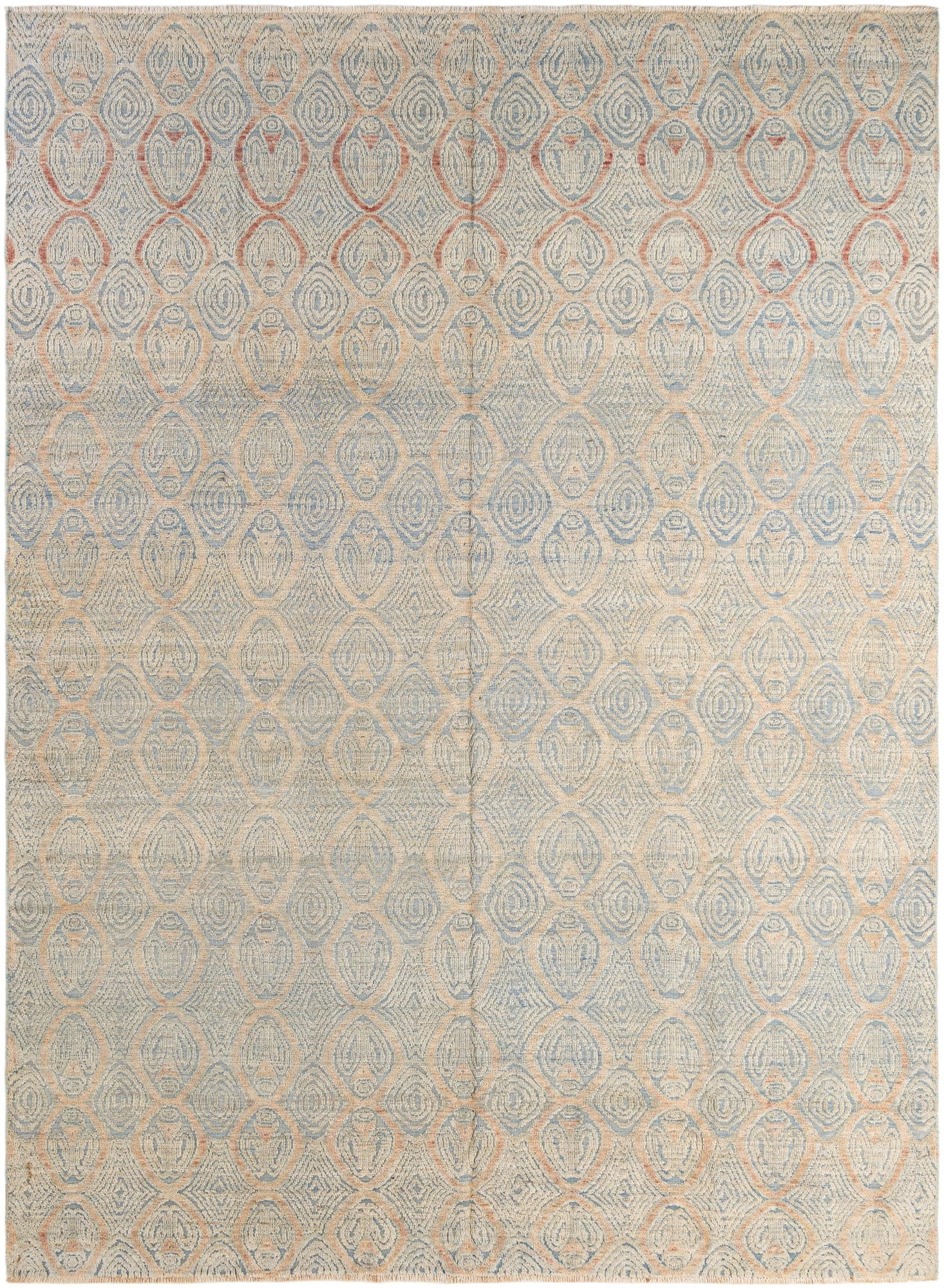 8' 10 x 12' 2 Hand Knotted Moroccan Wool Rug