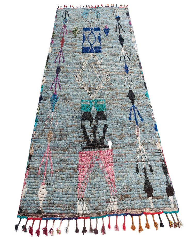 Detail image of 5' x 8' 3  Hand Knotted Moroccan Wool Rug