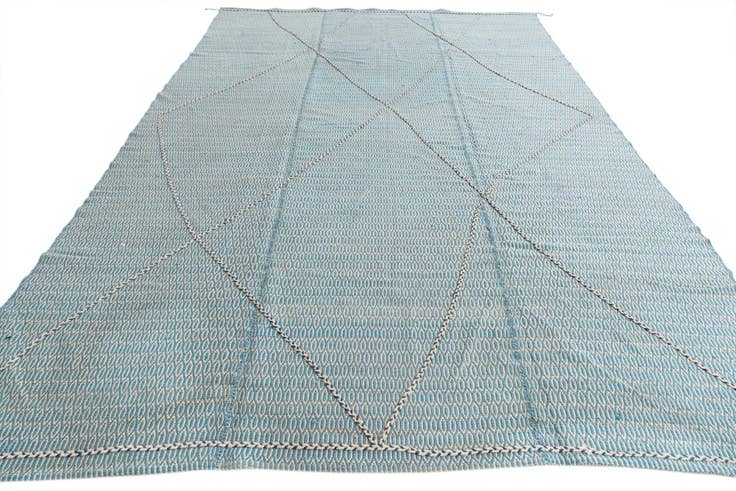 Detail image of 9' 9 x 14' 4 Hand Knotted Moroccan Wool Rug