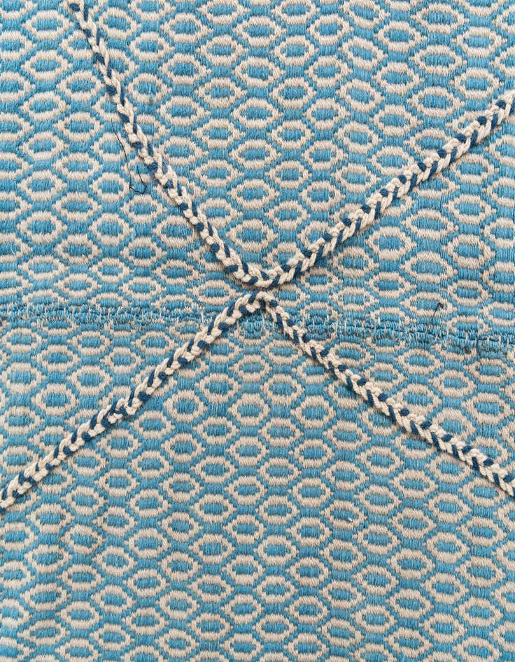 Detail image of 9' 9 x 14' 4  Hand Knotted Moroccan Wool Rug