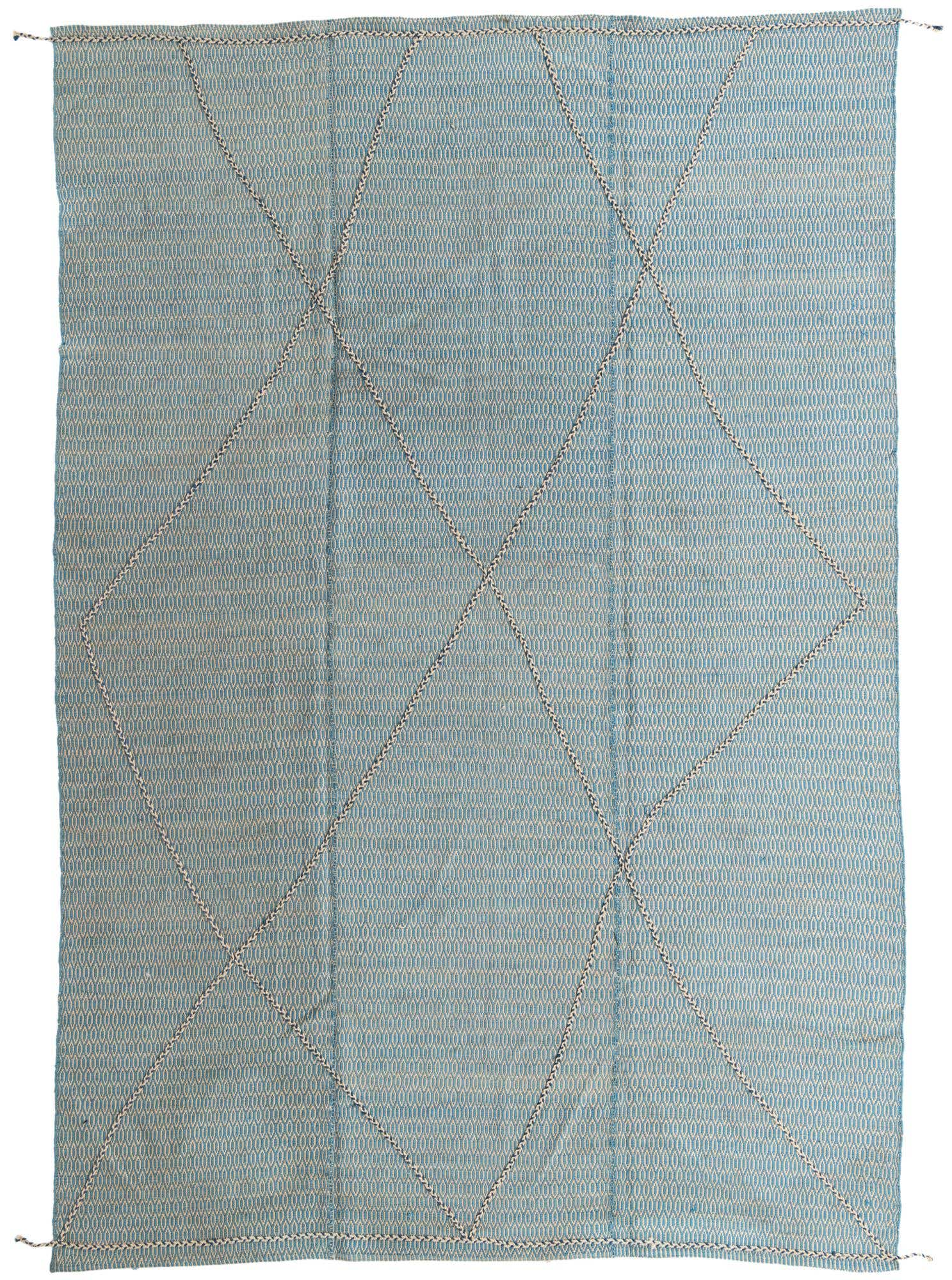 9' 9 x 14' 4 Hand Knotted Moroccan Wool Rug