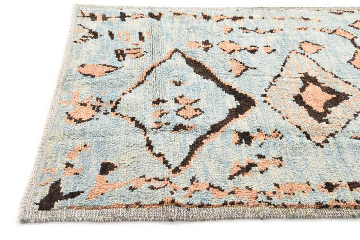 Detail image of 5' 4 x 7' 6 Hand Knotted Moroccan Wool Rug