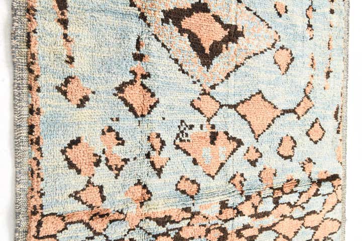 5' 4 x 7' 6 Hand Knotted Moroccan Wool Rug
