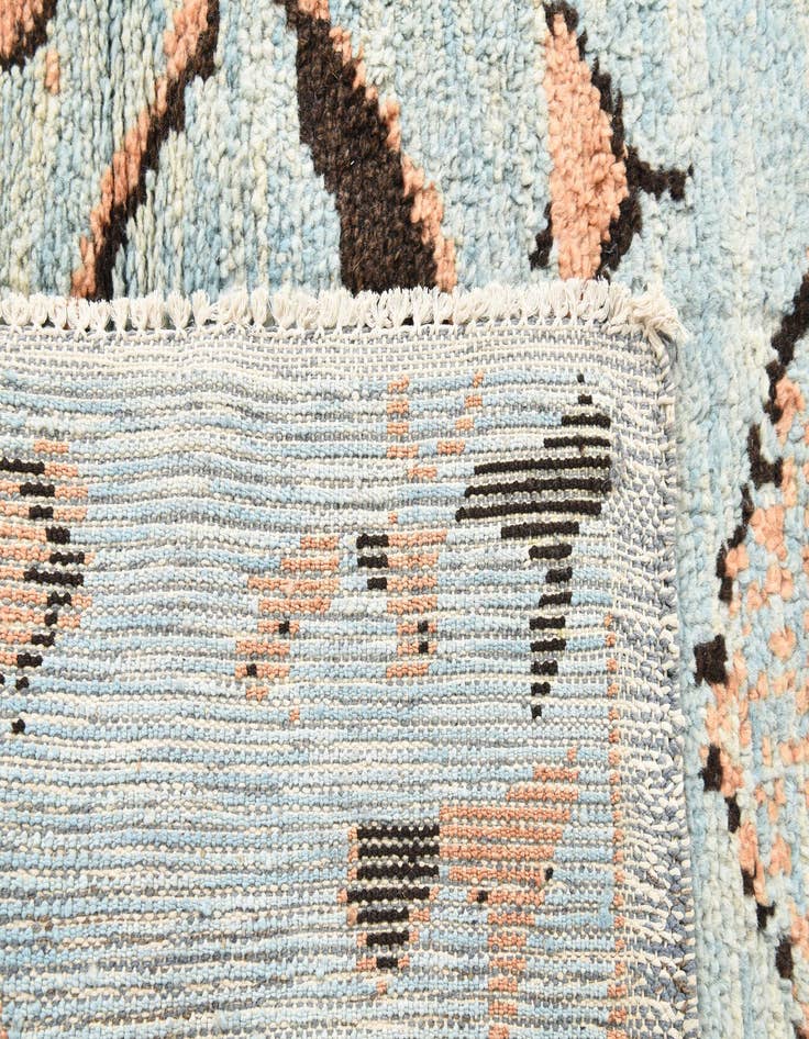 Detail image of 5' 4 x 7' 6 Hand Knotted Moroccan Wool Rug