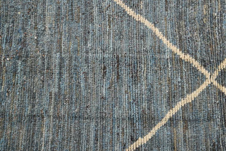 Detail image of 9' 3 x 12' 7 Hand Knotted Moroccan Wool Rug