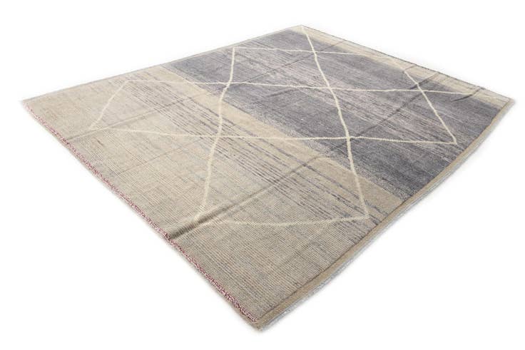 Detail image of 8' 2 x 10' 4 Hand Knotted Moroccan Wool Rug