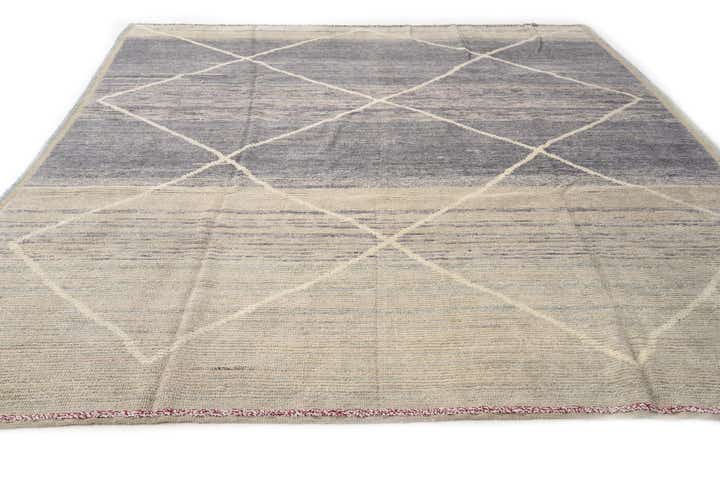 8' 2 x 10' 4 Hand Knotted Moroccan Wool Rug