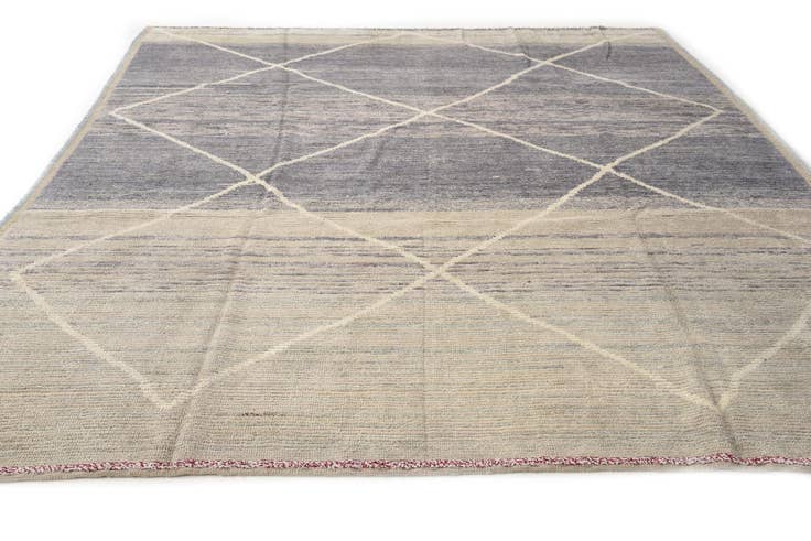 Detail image of 8' 2 x 10' 4 Hand Knotted Moroccan Wool Rug