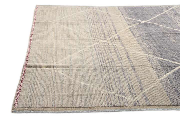 8' 2 x 10' 4 Hand Knotted Moroccan Wool Rug
