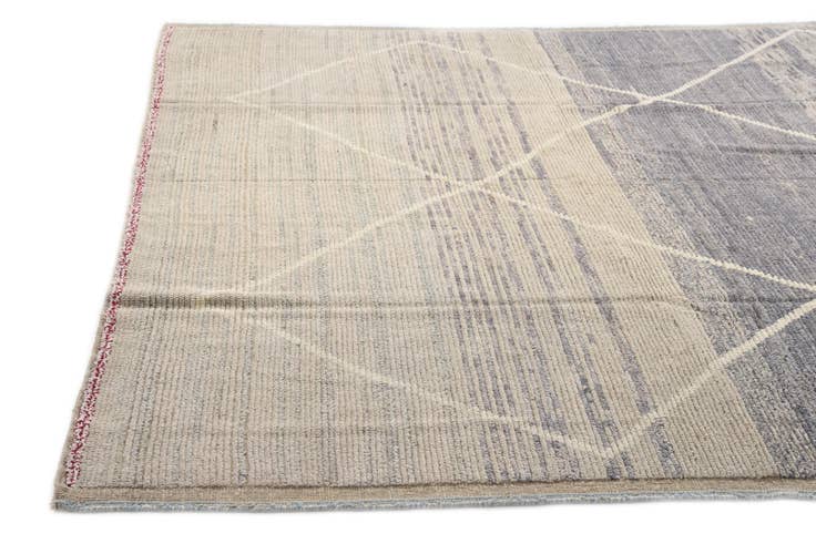 Detail image of 8' 2 x 10' 4 Hand Knotted Moroccan Wool Rug