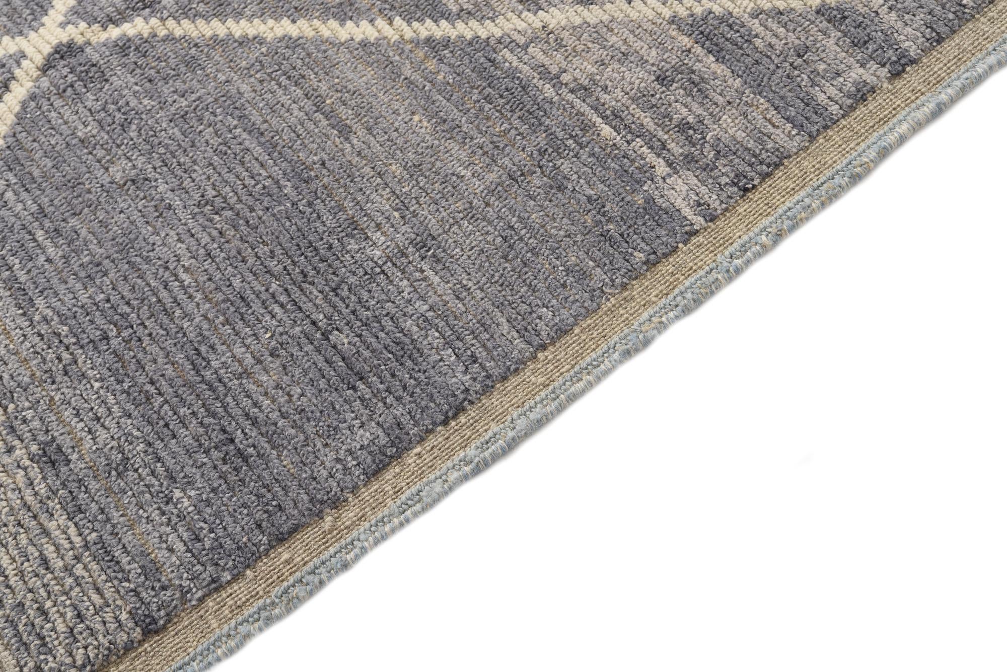 8' 2 x 10' 4 Hand Knotted Moroccan Wool Rug