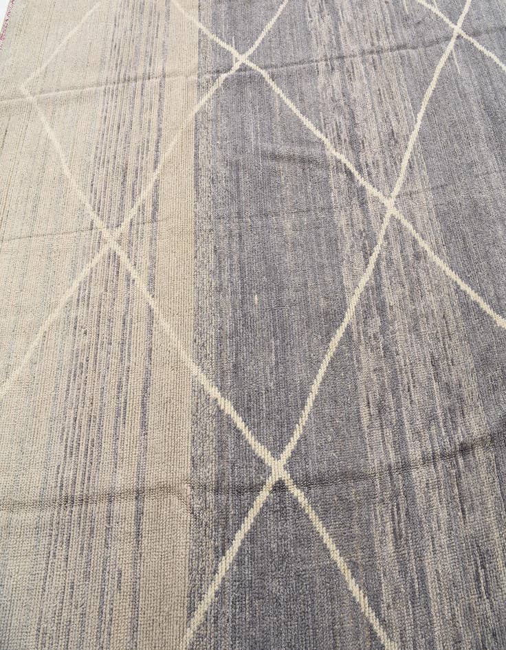 Detail image of 8' 2 x 10' 4  Hand Knotted Moroccan Wool Rug