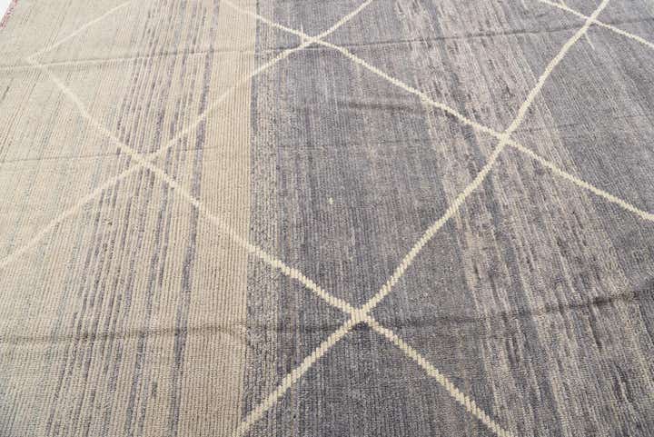 8' 2 x 10' 4 Hand Knotted Moroccan Wool Rug