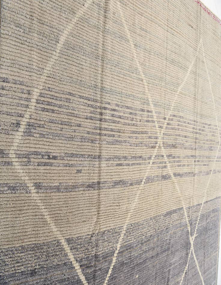 Detail image of 8' 2 x 10' 4  Hand Knotted Moroccan Wool Rug