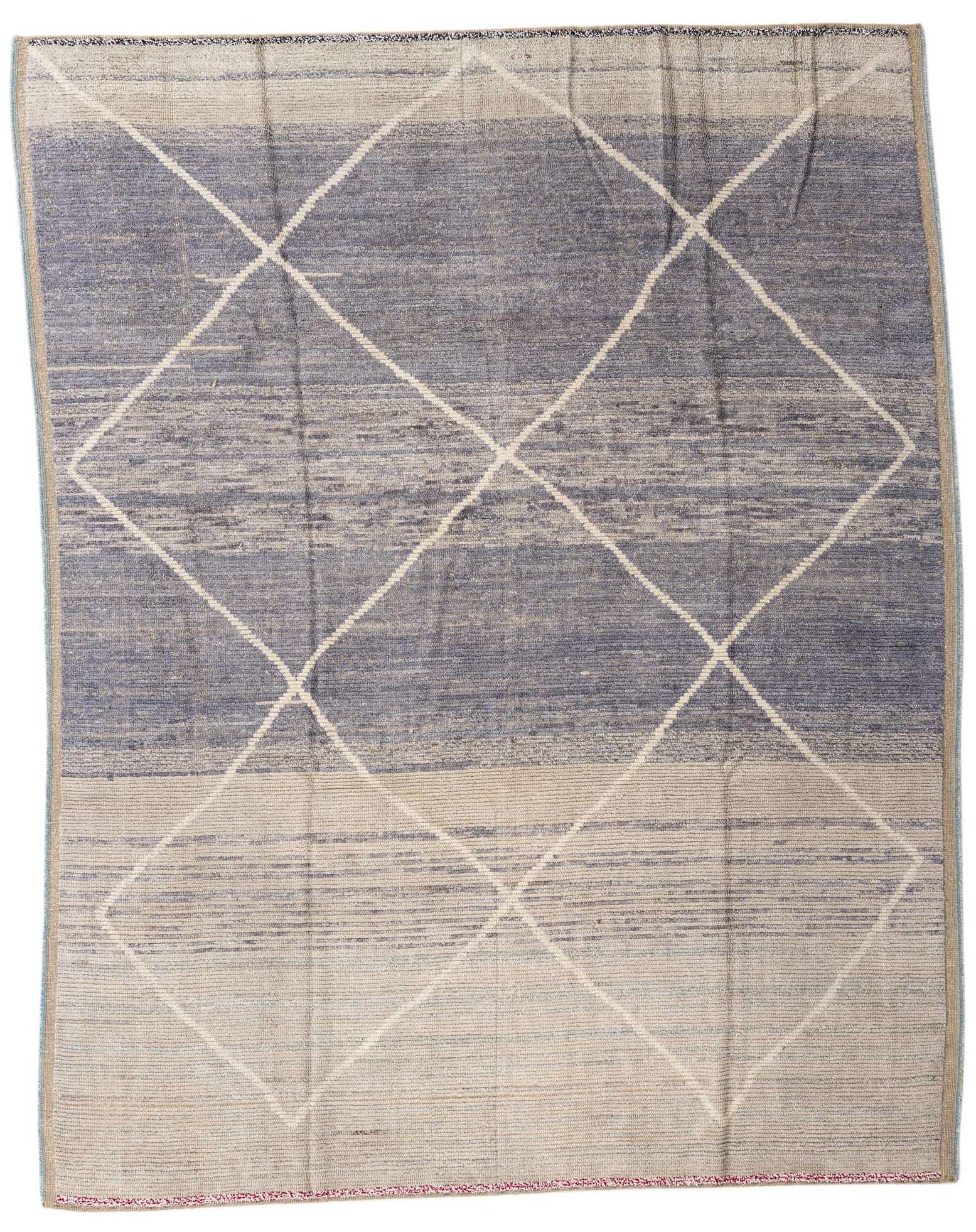 8' 2 x 10' 4 Hand Knotted Moroccan Wool Rug