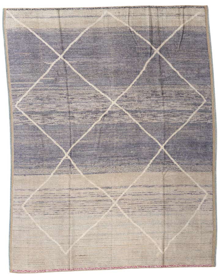 8' 2 x 10' 4 Hand Knotted Moroccan Wool Rug