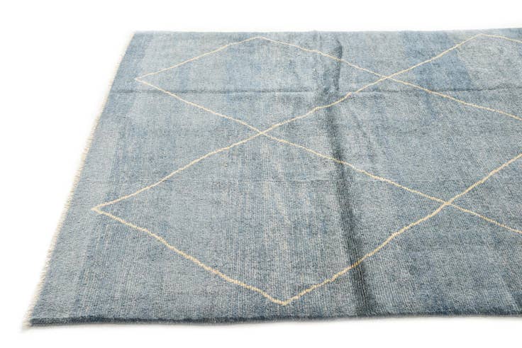 Detail image of 5' 7 x 8' 4 Hand Knotted Moroccan Wool Rug