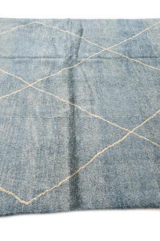 Detail image of 5' 7 x 8' 4 Hand Knotted Moroccan Wool Rug