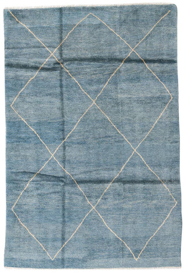 Detail image of 5' 7 x 8' 4 Hand Knotted Moroccan Wool Rug