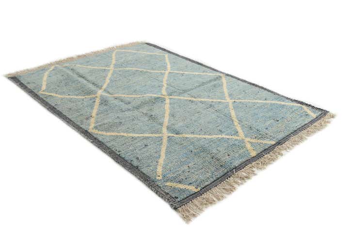 5' 2 x 7' 4 Hand Knotted Moroccan Wool Rug