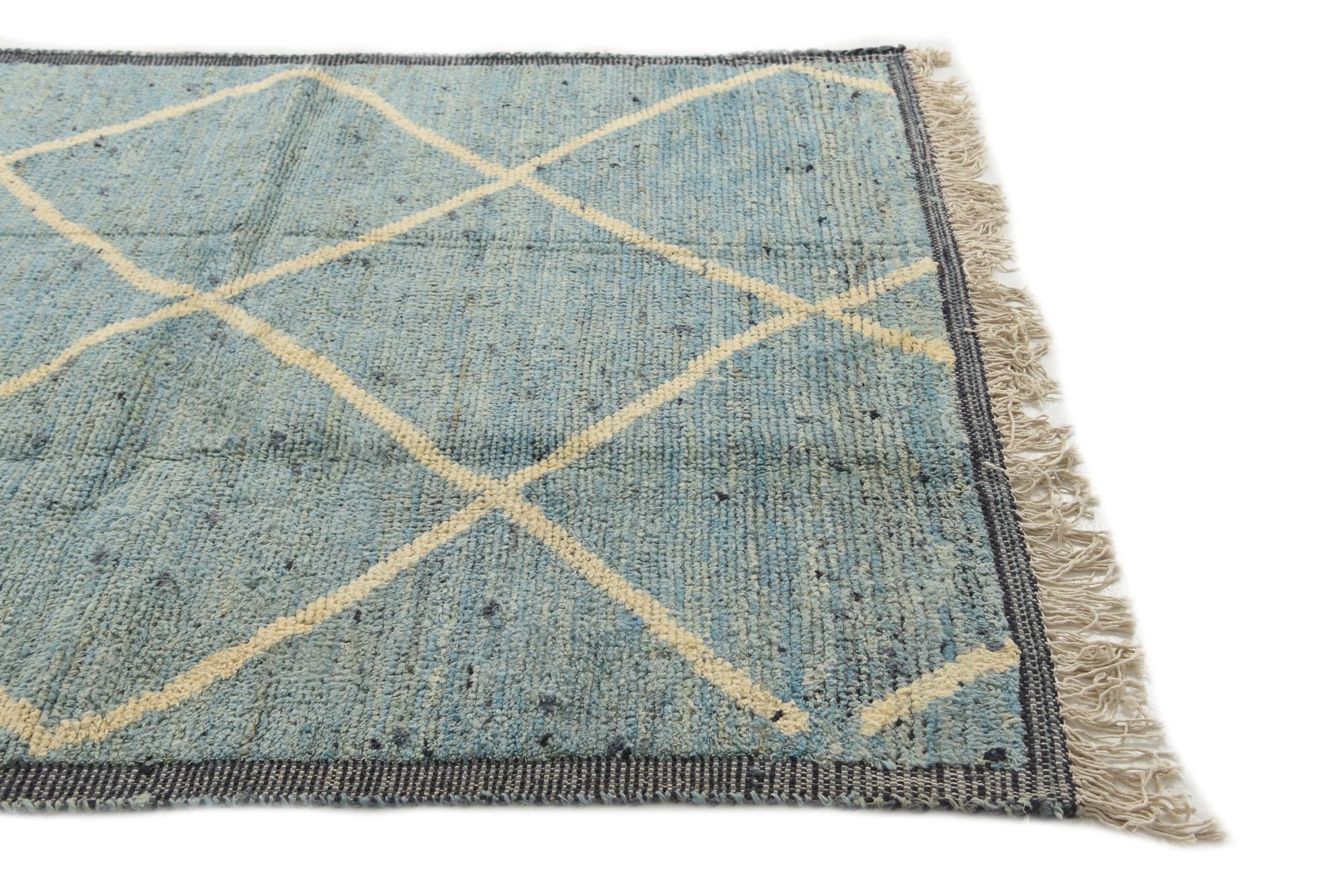 5' 2 x 7' 4 Hand Knotted Moroccan Wool Rug