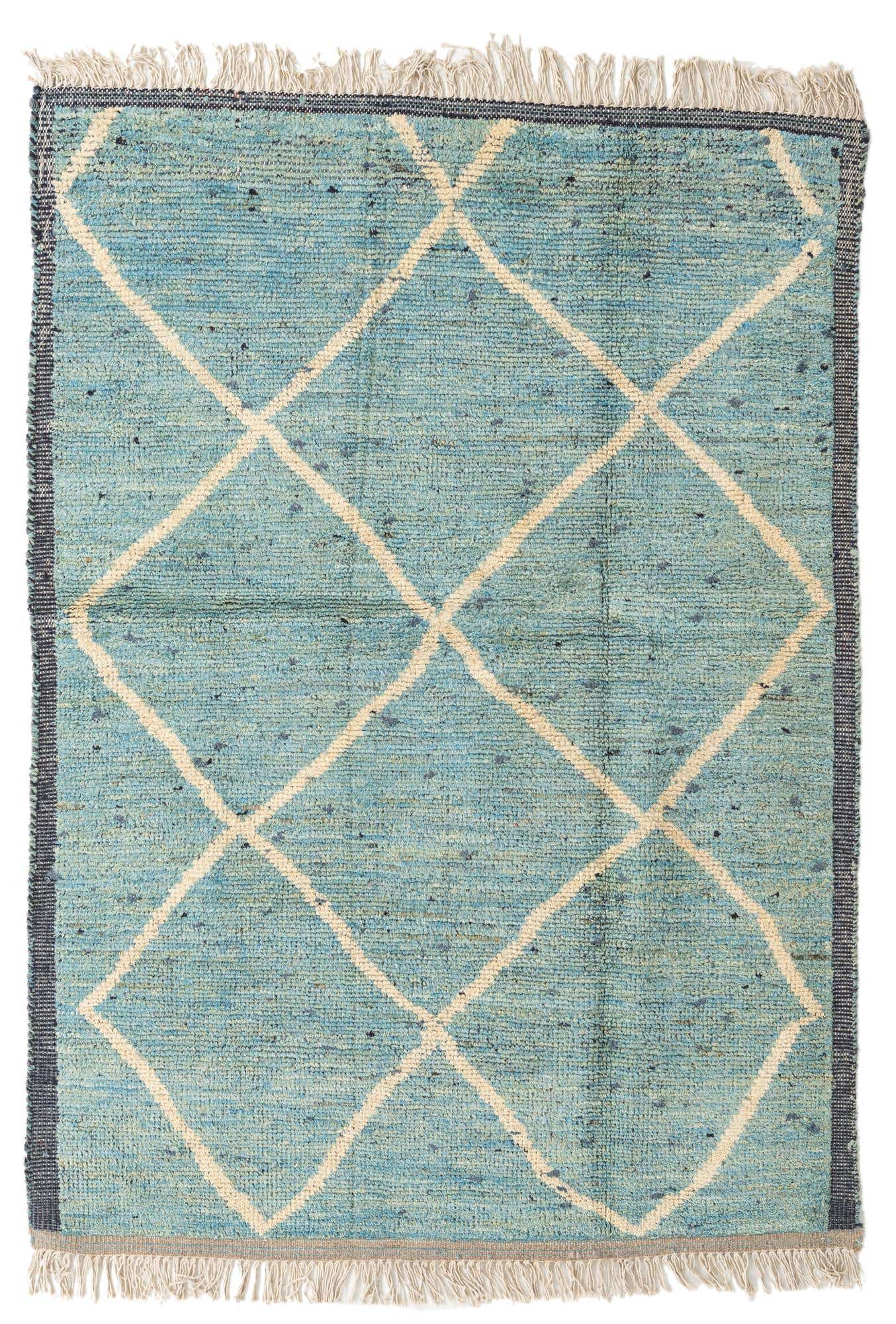 5' 2 x 7' 4 Hand Knotted Moroccan Wool Rug