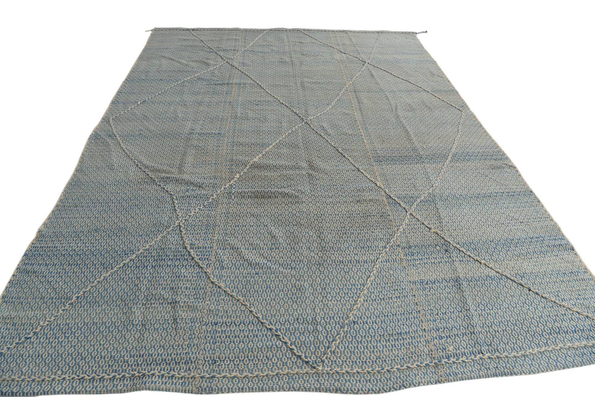 8' 7 x 11' 10 Hand Woven Moroccan Wool Rug