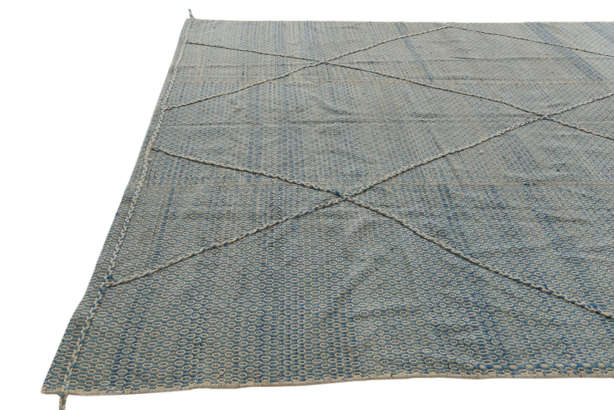 8' 7 x 11' 10 Hand Woven Moroccan Wool Rug