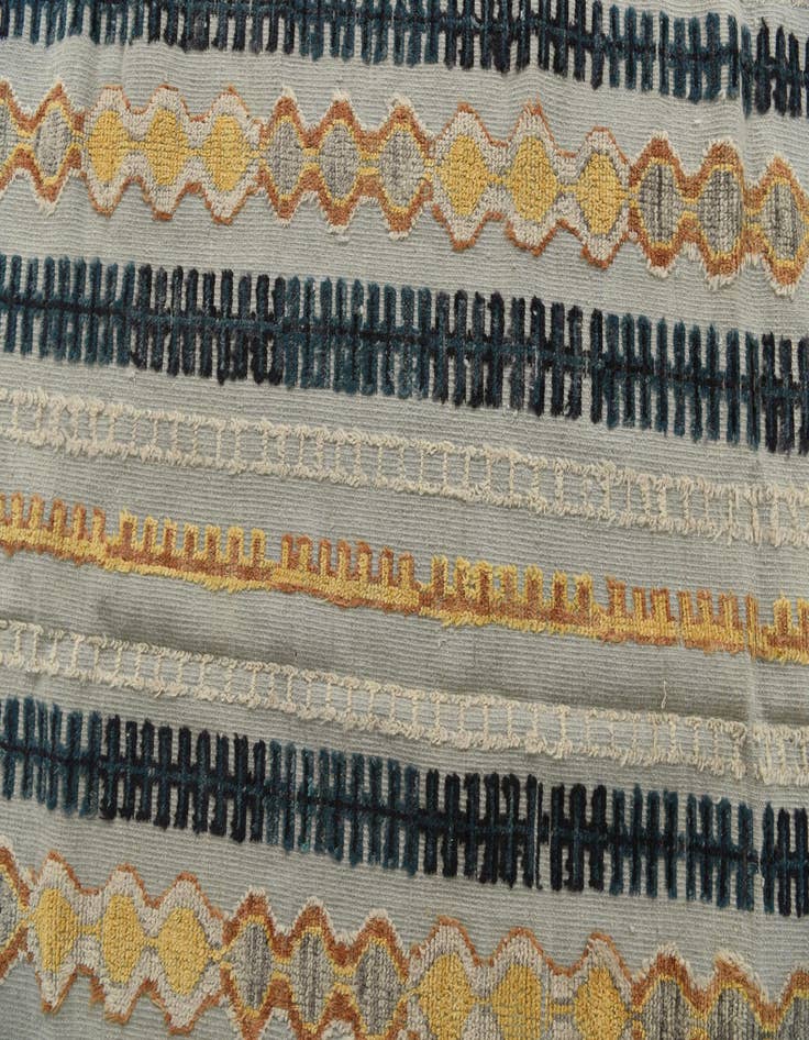 Detail image of 8' 10 x 12'  Hand Knotted Moroccan Wool Rug